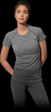 KOSZULKA SPORTOWA DAMSKA ST8910 Z AKTYWNĄ OCHRONĄ, NYLON I POLIESTER