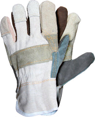 GANTS RENFORCÉS EN CUIR DE BOVIN POUR TRAVAUX MÉCANIQUES ET DE CONSTRUCTION
