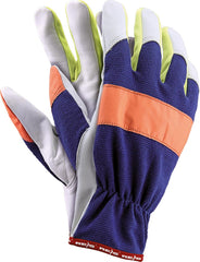 GANTS DE PROTECTION EN CUIR DE CHÈVRE HAUTE QUALITÉ FLUORESCENTS