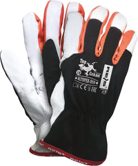 GANTS RENFORCÉS EN CUIR DE CHÈVRE ET NYLON POUR MÉCANIQUE