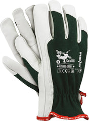 HOCHWERTIGE ARBEITSHANDSCHUHE AUS ZIEGENLEDER IN HELLEN FARBEN