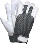 GANTS EN CUIR DE CHÈVRE HAUTE QUALITÉ AVEC VENTILATION ET FERMETURE VELCRO