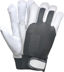 HOCHWERTIGE SCHUTZHANDSCHUHE AUS ZIEGENLEDER MIT BELÜFTUNG