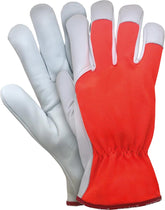 GANTS RENFORCÉS EN CUIR DE CHÈVRE ET SPANDEX HAUTE VISIBILITÉ