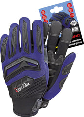 GANTS DE TRAVAIL RENFORCÉS EN NÉOPRÈNE ET CUIR SYNTHÉTIQUE