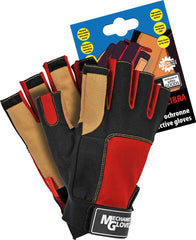 GANTS RENFORCÉS EN CUIR SYNTHÉTIQUE ET MESH AVEC FERMETURE VELCRO