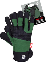 GANTS RENFORCÉS EN CUIR SYNTHÉTIQUE POUR TRAVAUX MÉCANIQUES