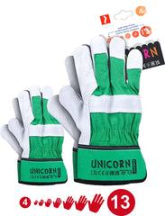 ROBUSTE ARBEITSHANDSCHUHE AUS RINDSLEDER MIT VERSTÄRKTEM MANSCHETTE