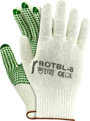 STRICKSCHUTZHANDSCHUHE MIT PVC-NOPPEN, RIPPBUND