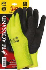 HIGH-VISIBILITY INSULATED WORK GLOVES WITH SANDY LATEX FINISH