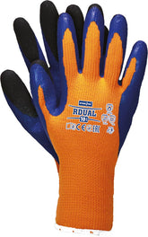 OCIEPLANE RĘKAWICE OCHRONNE Z LATEKSOWĄ POWŁOKĄ