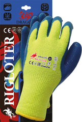 WINTER WORK GLOVES WITH NITRILE COATING AND ENHANCED VISIBILITY