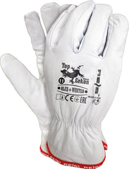RĘKAWICE OCHRONNE Z KOZIEJ SKÓRY OCIEPLANE KOŻUSZKIEM