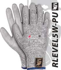 RĘKAWICE OCHRONNE Z WŁÓKNA SZKLANEGO I UHMWPE, POWLEKANE POLIURETANEM