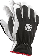 RĘKAWICE OCHRONNE OCIEPLANE Z WYSOKIEJ JAKOŚCI SKÓRY KOZIEJ