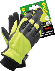 RĘKAWICE OCHRONNE OCIEPLANE ZE SKÓRY SYNTETYCZNEJ I SPANDEXU