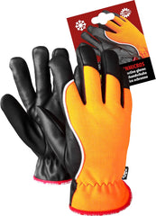 RĘKAWICE OCHRONNE Z MIKROTHANU, OCIEPLANE, FLUORESCENCYJNE