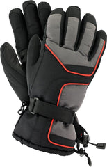 WINTER WORK GLOVES INSULATED WITH REINFORCED GRIP AND WRIST ADJUSTMENT