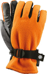 MEN'S HIGH-VISIBILITY WINTER SAFETY GLOVES WITH FLEECE AND WATER-RESISTANT FABRIC