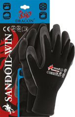 OCIEPLANE RĘKAWICE OCHRONNE Z POWŁOKĄ NITRYLOWĄ SANDY FINISH