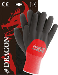 OCIEPLANE RĘKAWICE OCHRONNE Z POWŁOKĄ LATEKSOWĄ, IDEALNE DO ZIMNA