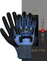 IMPACT-RESISTANT NITRILE COATED UHMWPE CONSTRUCTION GLOVES