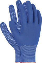POLYESTER WORK GLOVES WITH PVC DOTTED PALM FOR ENHANCED GRIP