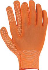 POLYESTER WORK GLOVES WITH PVC DOTTED PALM FOR ENHANCED GRIP