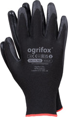LATEX COATED POLYESTER GLOVES FOR CONSTRUCTION AND TRANSPORT