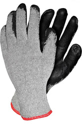 DURABLE RUBBER-COATED KNIT GLOVES WITH RIBBED CUFF FOR CONSTRUCTION & TRANSPORT