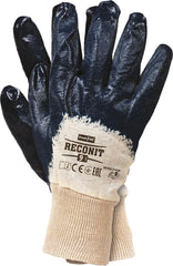 HIGH RESISTANCE NITRILE COATED MECHANIC GLOVES