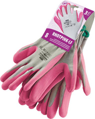 FLEXIBLE WOMEN'S LATEX FOAM COATED POLYESTER SAFETY GLOVES - 3 PACK