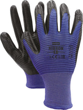 NITRILE-COATED POLYESTER WORK GLOVES FOR MECHANICAL INDUSTRIES