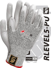 CUT-RESISTANT UHMWPE & GLASS FIBER SAFETY GLOVES WITH PU COATING