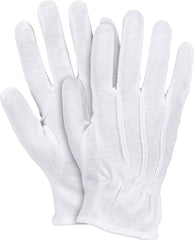 MEN'S COTTON WORK GLOVES WITH PVC GRIP DOTS