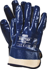 NAVY BLUE NITRILE COATED SAFETY GLOVES – TEAR & PUNCTURE RESISTANT