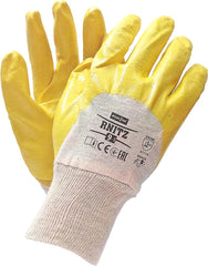 INDUSTRIAL NITRILE COATED SAFETY GLOVES - WEAR & PUNCTURE RESISTANT