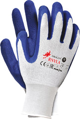 LATEX-COATED NYLON GLOVES WITH ENHANCED GRIP AND DURABILITY