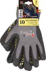 WYSOKIEJ JAKOŚCI RĘKAWICE OCHRONNE NITRYLOWE Z WZOREM ZWIĘKSZAJĄCYM CHWYTNOŚĆ