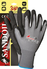 RĘKAWICE OCHRONNE NITRYLOWE, PODWÓJNA WARSTWA, CZARNE