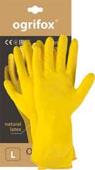 FLOCK-LINED LATEX GLOVES FOR HOME AND INDUSTRIAL USE