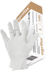 LATEX PROTECTIVE GLOVES, POWDERED INTERIOR, 100 PCS - OGRIFOX