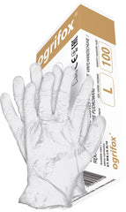 FLEXIBLE VINYL GLOVES, POWDERED INTERIOR, 100-PACK