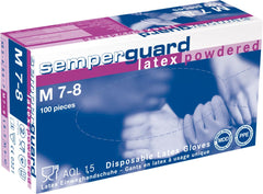 SEMPERGUARD NATURAL LATEX GLOVES FOR PROFESSIONAL USE