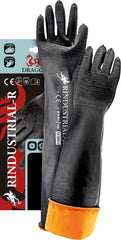 EXTENDED CUFF NATURAL LATEX SAFETY GLOVES FOR PROTECTION & PRECISION