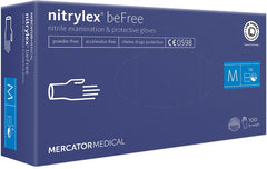 MERCATOR MEDICAL NITRYLEX® BEFREE NITRILE GLOVES – POWDER-FREE, MULTI-USE