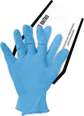 BLUE NITRILE GLOVES FOR FOOD HANDLING AND INDUSTRIAL USE - 100 PACK
