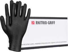 DIAMOND TEXTURED NITRILE GLOVES, POWDER-FREE, 50-PACK