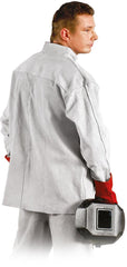 HIGH-GRADE COW LEATHER WELDER'S JACKET WITH NECK PROTECTION