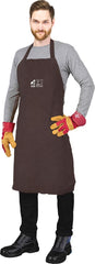 PREMIUM COWHIDE LEATHER WELDING APRON WITH KEVLAR STITCHING AND ADJUSTABLE STRAPS